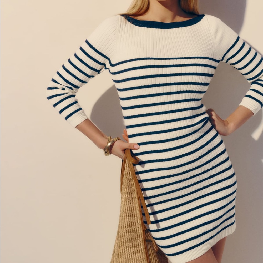 Reformation Ines Ribbed Sweater Dress - Picture 5 of 8